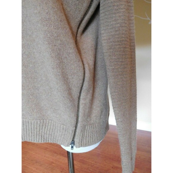 Darling J.CREW "Side Zip Sweater" Camel Color Long Sleeve Pullover XXS NICE! - Picture 2 of 7